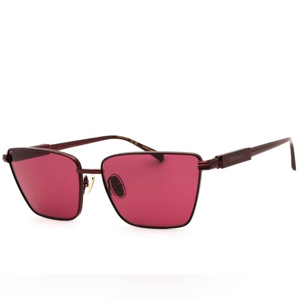 Salvatore Ferragamo Wine/Pink Sunglasses (NWT)